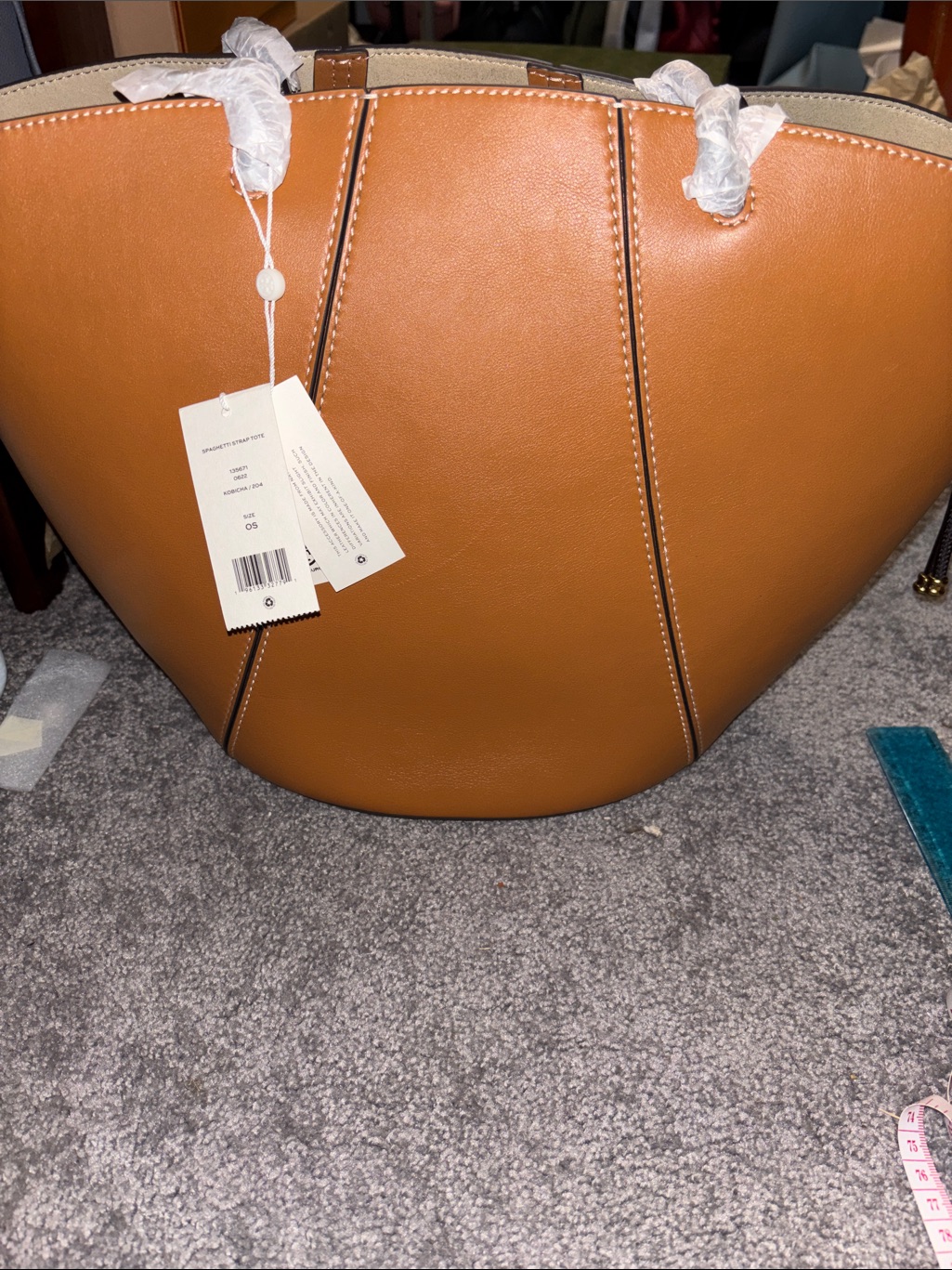 Tory Burch Women’s Tan Crescent Tote Bag